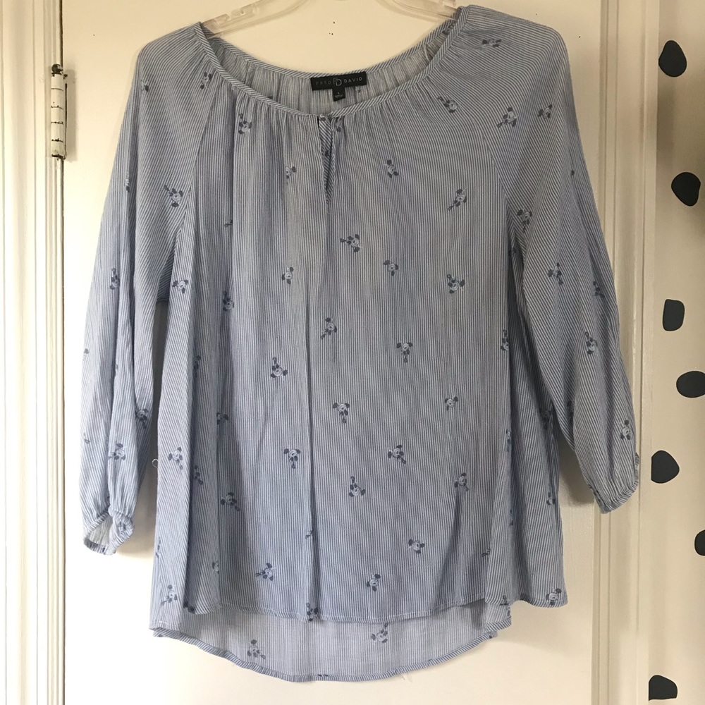 Fred David Floral Stripe Blouse